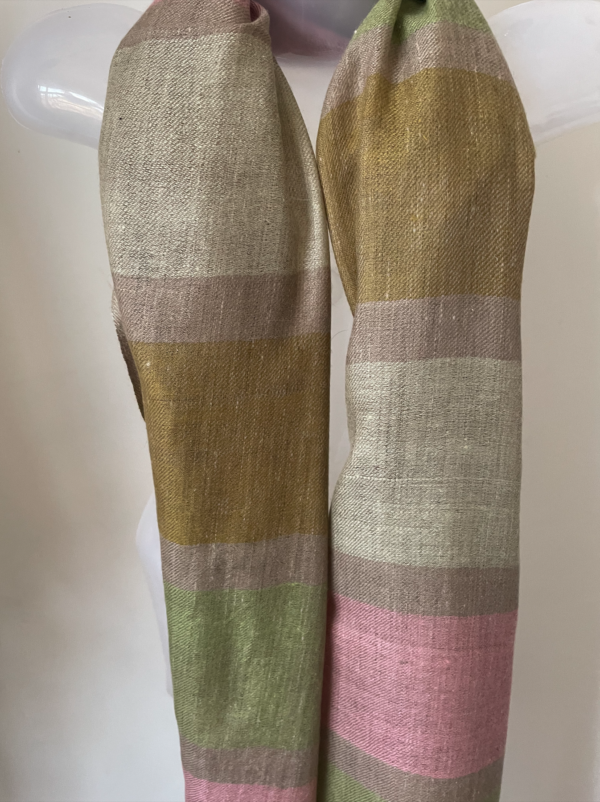 Striped Design Pashmina Stole - Image 3